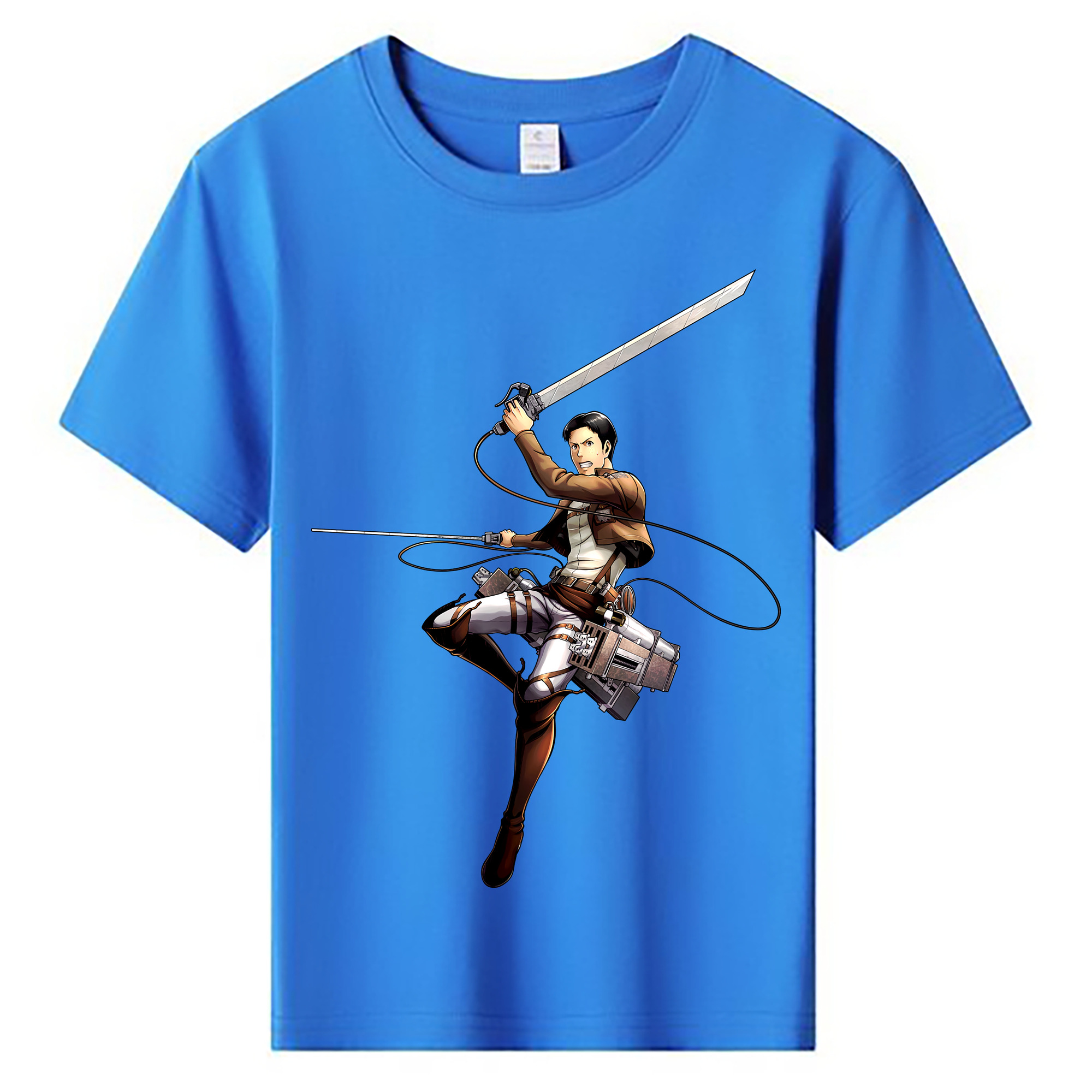 （画像用） 進撃の巨人 Attack on Titan 綿100％キッズTシャツ（フロントプリント）